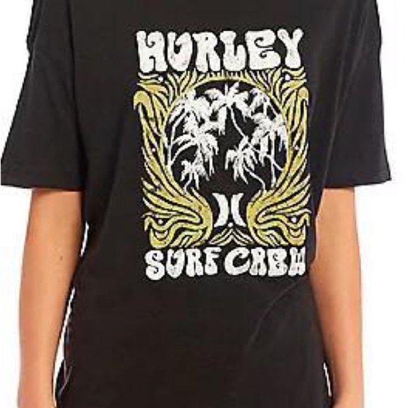 Hurley Women's Zak Oversized Tee T-shirt size x small - Picture 2 of 3